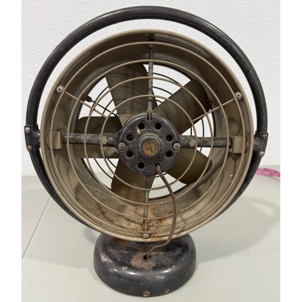 VINTAGE KENMORE 2 SPEED 5 BLADE TABLE FAN MODEL 124.8055 VORNADO STYLE 9